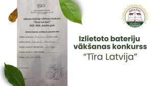 Mūsu skolā rūpējas pa vidi