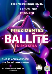 Skolēnu prezidente ielūdz uz ballīti