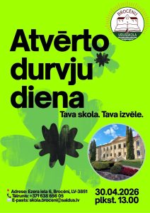 Atvērto durvju diena Brocēnu vidusskolā!